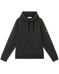 Stone Island - Logo Patch Drawstring Hoodie - Lyst