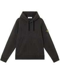 Stone Island - Logo Patch Drawstring Hoodie - Lyst