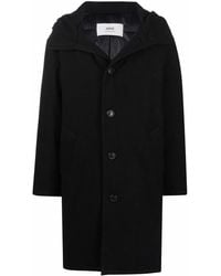 Ami Paris - フーデッド シングルコート - Lyst