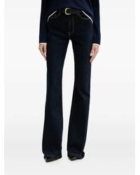 Benetton - Jean Évasé À Patch Logo - Lyst