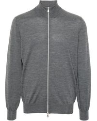Brunello Cucinelli - High-Neck Zip-Up Cardigan - Lyst