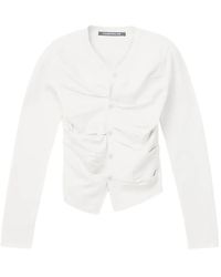 CAMPERLAB - Cardigan Crop Froncé - Lyst
