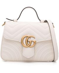Gucci - GG Marmont Mini Top Handle Bag - Lyst