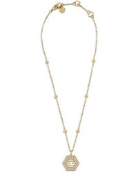 Philipp Plein - Legacy Hexagon Crystal-Embellishment Necklace - Lyst