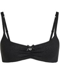 KARL LAGERFELD - Ikon Glitter Bralette - Lyst