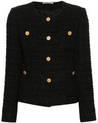 Tagliatore - Long-Sleeve Tweed Jacket - Lyst