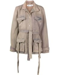 Off-White c/o Virgil Abloh - Dyed Denim Field Jacket - Lyst