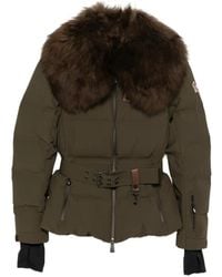 Moncler - Belted Faux-Fur Collar Jacket - Lyst