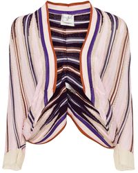 Forte Forte - Striped Batwing-sleeve Cardigan - Lyst