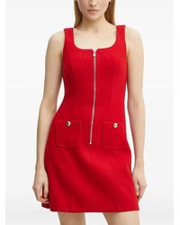 Morgan - Zip-Up Patch-Pocket Mini Dress - Lyst