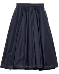 Prada - Re-Nylon Volle Rok - Lyst