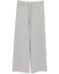 James Perse - Wide-Leg Drawstring Sweatpants - Lyst