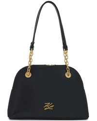 KARL LAGERFELD - Medium K/Autograph Shoulder Bag - Lyst
