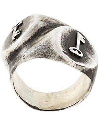 Henson Anillo "Lost Keys Double Signet" - Metálico