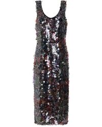 Marie Oliver - Olympia Midi-Jurk Met Pailletten - Lyst