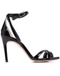 Giuliano Galiano - 100mm Strappy Leather Sandals - Lyst