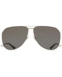 Saint Laurent - -tone Dust Pilot-frame Sunglasses - Men's - Acetate/metal - Lyst