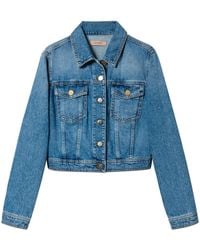 Twinset - Veste En Jean À Poches À Rabat - Lyst
