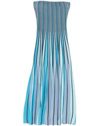 Jonathan Simkhai - Soleil Striped Midi Dress - Lyst
