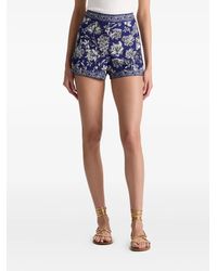 Alice + Olivia - Hera Floral-Print Shorts - Lyst