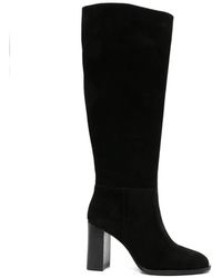 ADRIANNA FERETTI - Suede Block-Heel Boots - Lyst