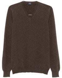 Fedeli - V-Neck Ribbed-Trim Sweater - Lyst