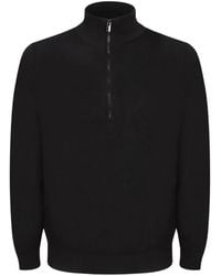 Dell'Oglio - Quarter-Zip Knitted Sweater - Lyst