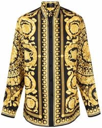 Versace - Barocco Print Seidenhemd - Lyst