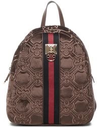 V73 - Gesteppter Rucksack mit Blumen - Lyst