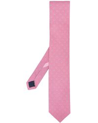 Ferragamo Krawatte mit Gancio-Print - Pink