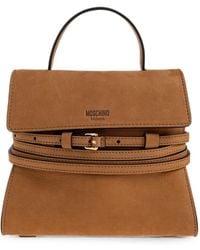 Moschino - Small Tie Me Buckle-Strap Tote Bag - Lyst