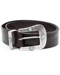 P.A.R.O.S.H. - Buckle-fastening Leather Belt - Lyst