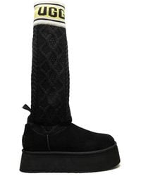 UGG - Classic Sweater Letter Boots - Lyst