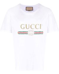 Gucci - Oversize Washed T-shirt With Logo - Lyst
