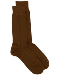 ZEGNA - Ribbed-Cuff Socks - Lyst