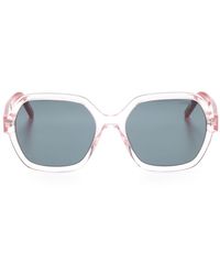 HUGO - Transparent-design Oversize-frame Sunglasses - Lyst
