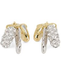 Simone Rocha - Rhinestone-Embellished Stacked Earrings - Lyst