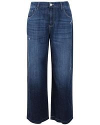 NOUMENO CONCEPT - Distressed Wide-Leg Jeans - Lyst