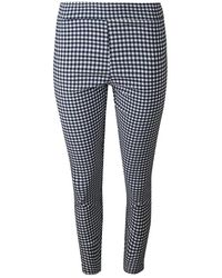 Avenue Montaigne - Colette Checked-Pattern Trousers - Lyst