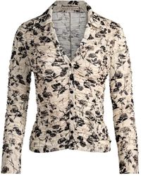 Alice + Olivia - Portia Blouse Met Bloemenprint En Knopen - Lyst