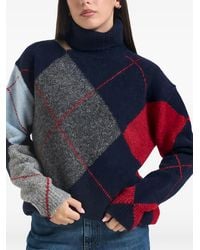 Semicouture - Pull À Losanges - Lyst