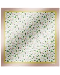 Max Mara - Silk Watercolour Print Square Scarf - Lyst