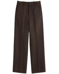 Maison Margiela - Herringbone Wool Trousers - Lyst