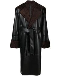 Nanushka - Alessi ベルテッド レザーコート - Lyst