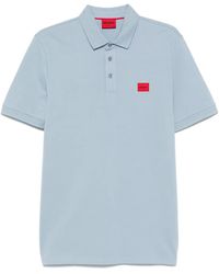 HUGO - Poloshirt Mit Logo-Patch - Lyst