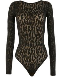 Wolford - Leo Long-Sleeve Bodysuit - Lyst