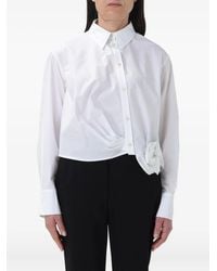 Maliparmi - Blouse Met Bewerkte Bloemen - Lyst