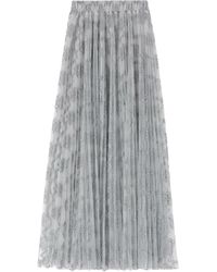 Ermanno Scervino - Gonna Plissettata Con Ricamo - Lyst