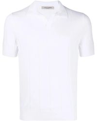 Fileria - Ribbed-Knit Cotton Polo Shirt - Lyst