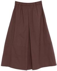 Antonelli - Elasticated-Waistband Midi Skirt - Lyst